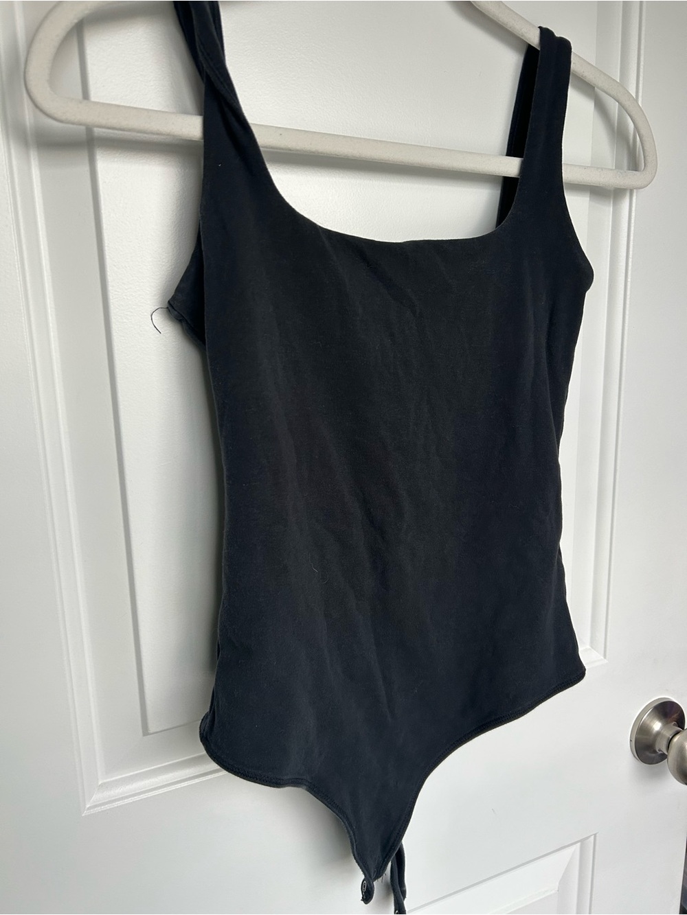 Abercrombie & Fitch Black Scoop Neck Tank Bodysuit